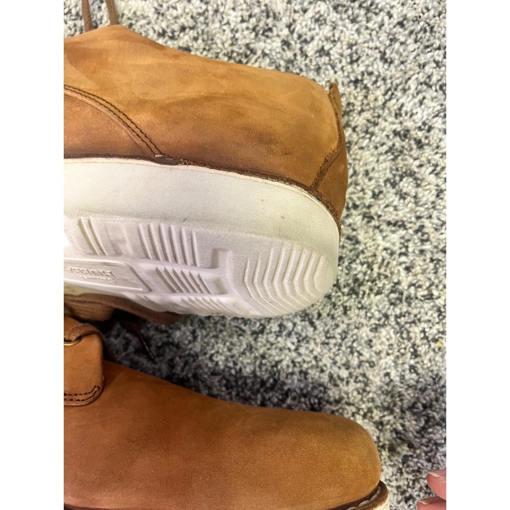 Samuel Hubbard Free Mens 14W Tan Nubuck Leather Shoes Vibram Sole Comfort Oxford - Picture 7 of 10